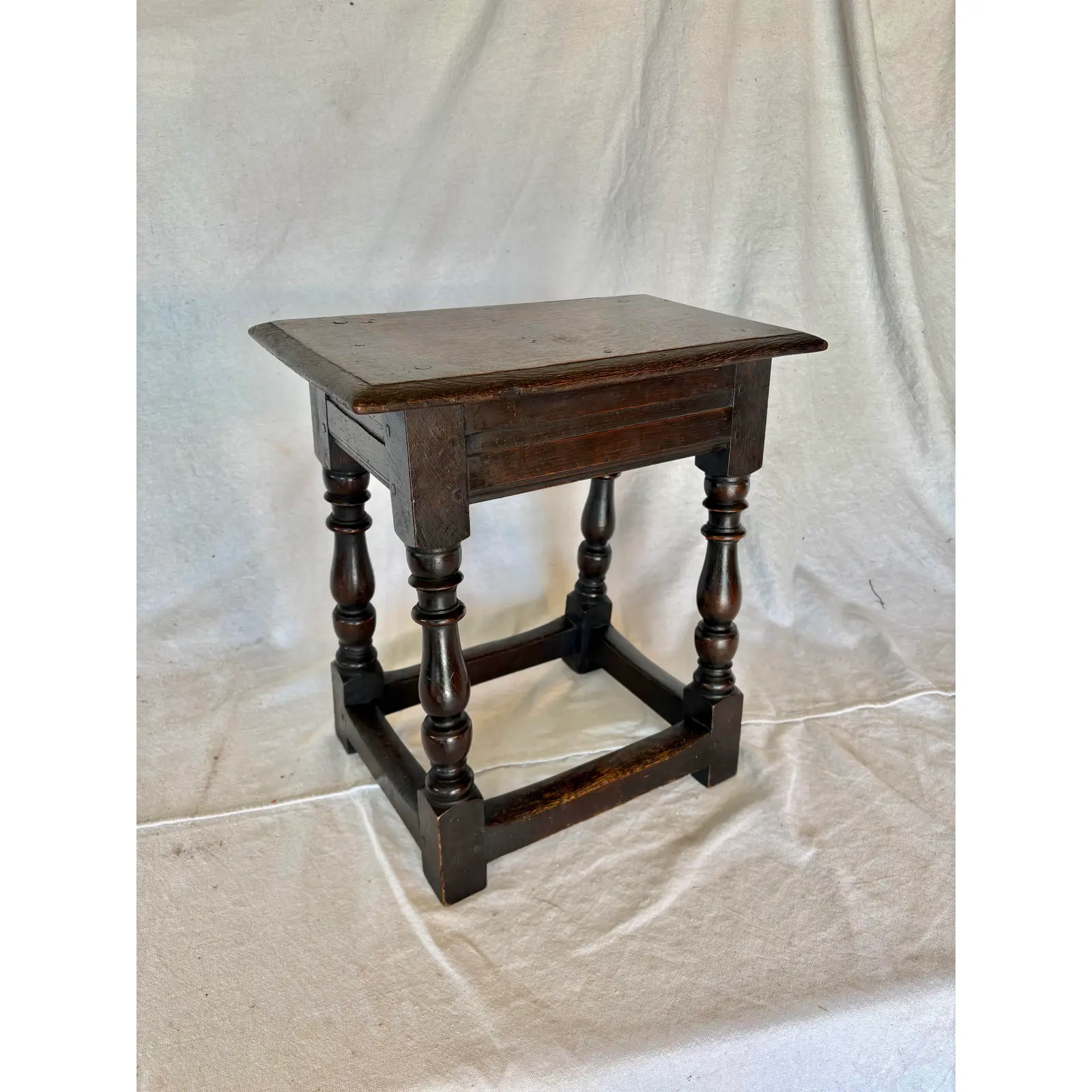 18th Century English Oak Joint Stool - Image 2