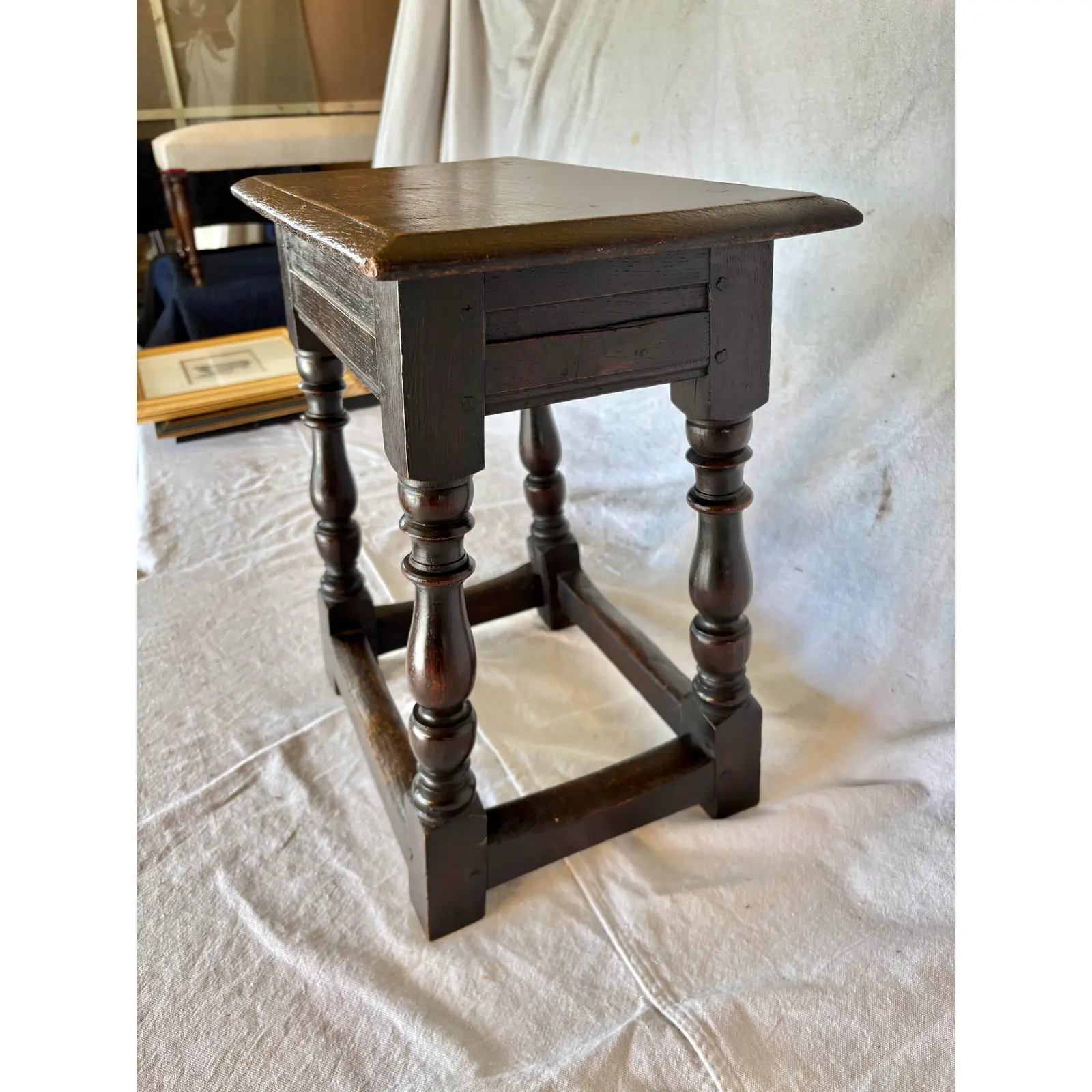 18th Century English Oak Joint Stool - Image 5