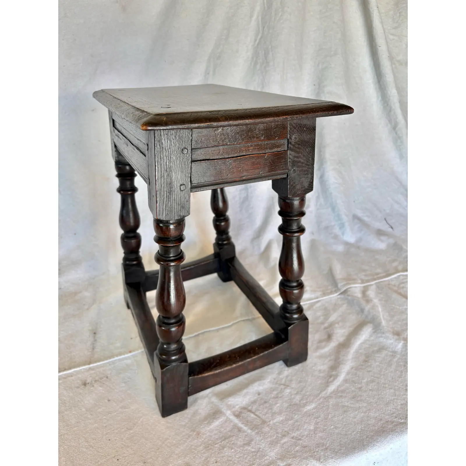 18th Century English Oak Joint Stool - Image 9