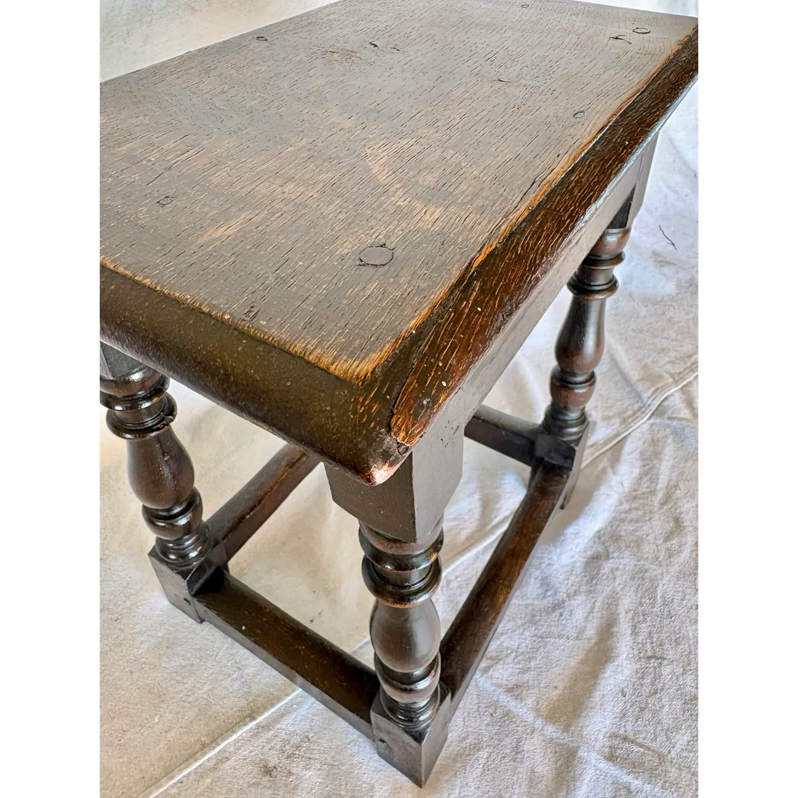 18th Century English Oak Joint Stool - Image 10