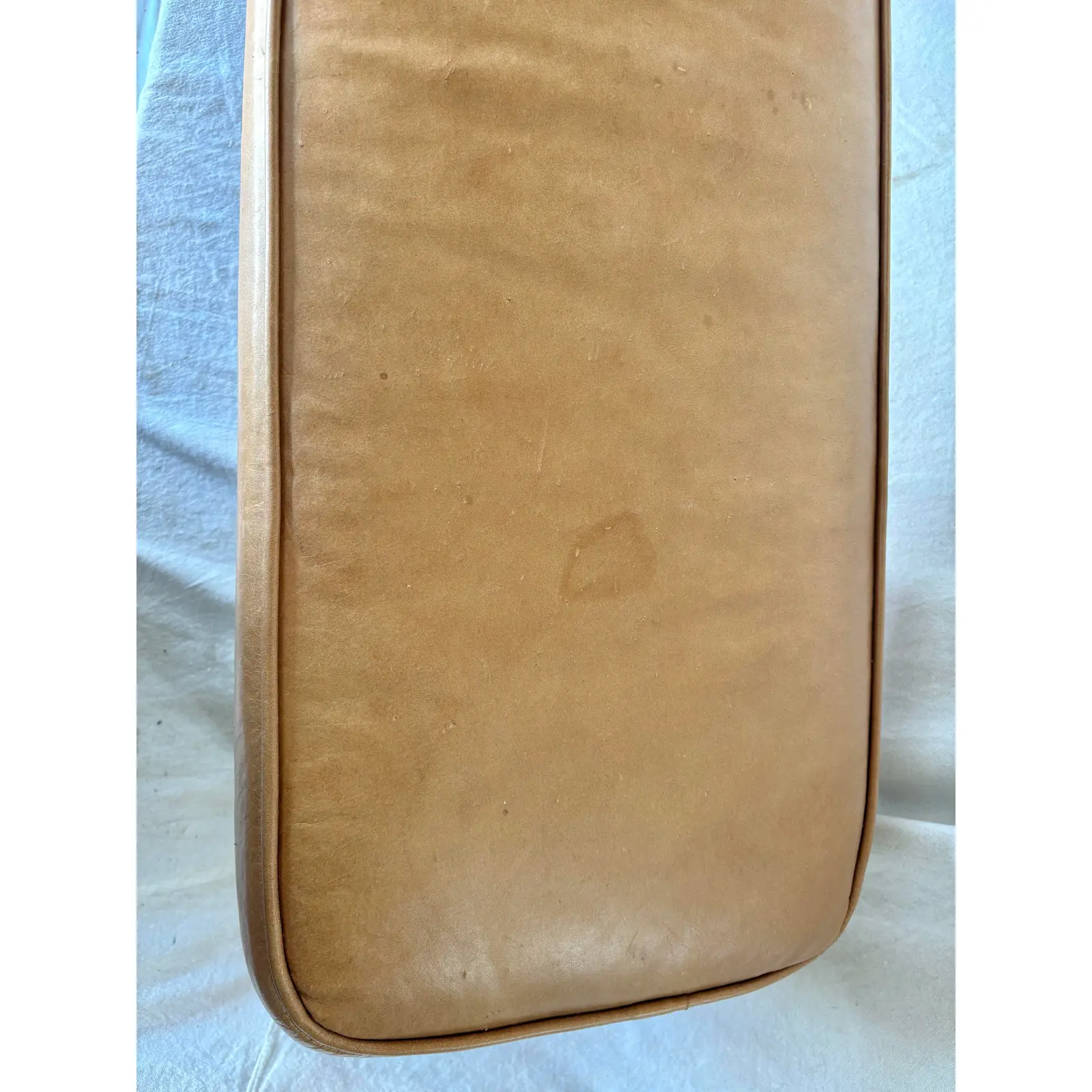 20th Century Leather Upholstered Bench - Image 9