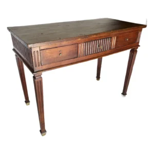 19th Century French Louis XVI Walnut Console Table