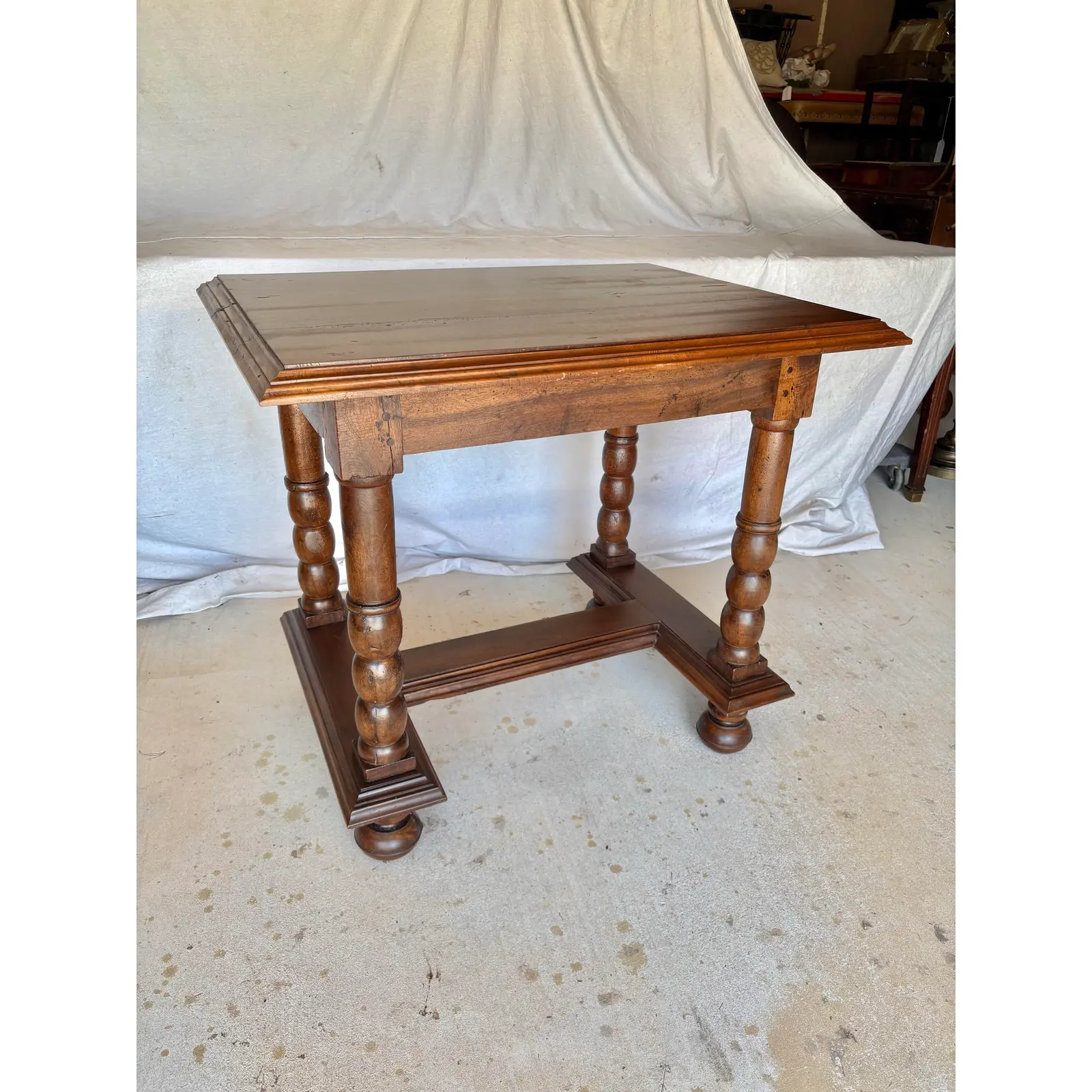 19th Century French Walnut Side Table - Image 2