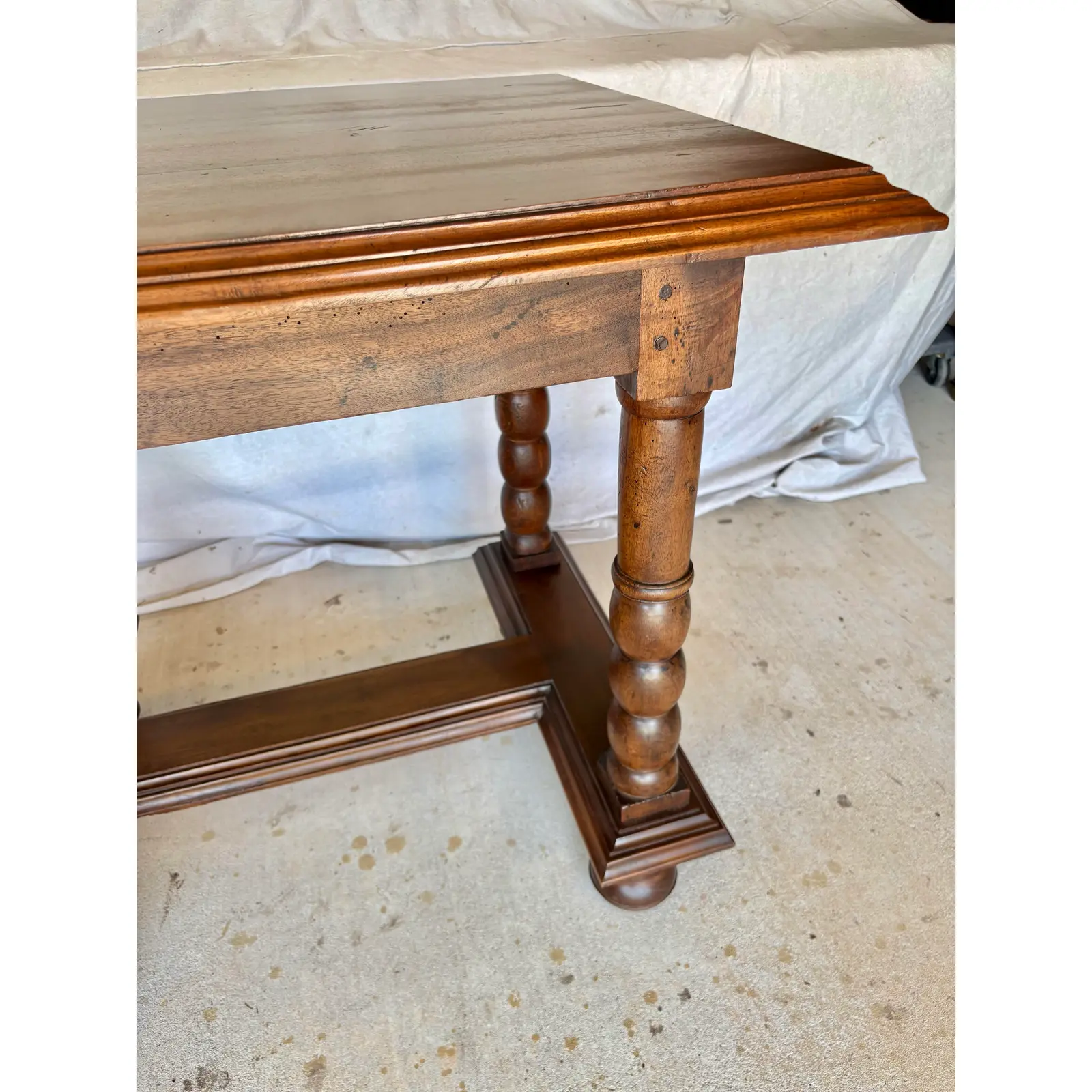 19th Century French Walnut Side Table - Image 11