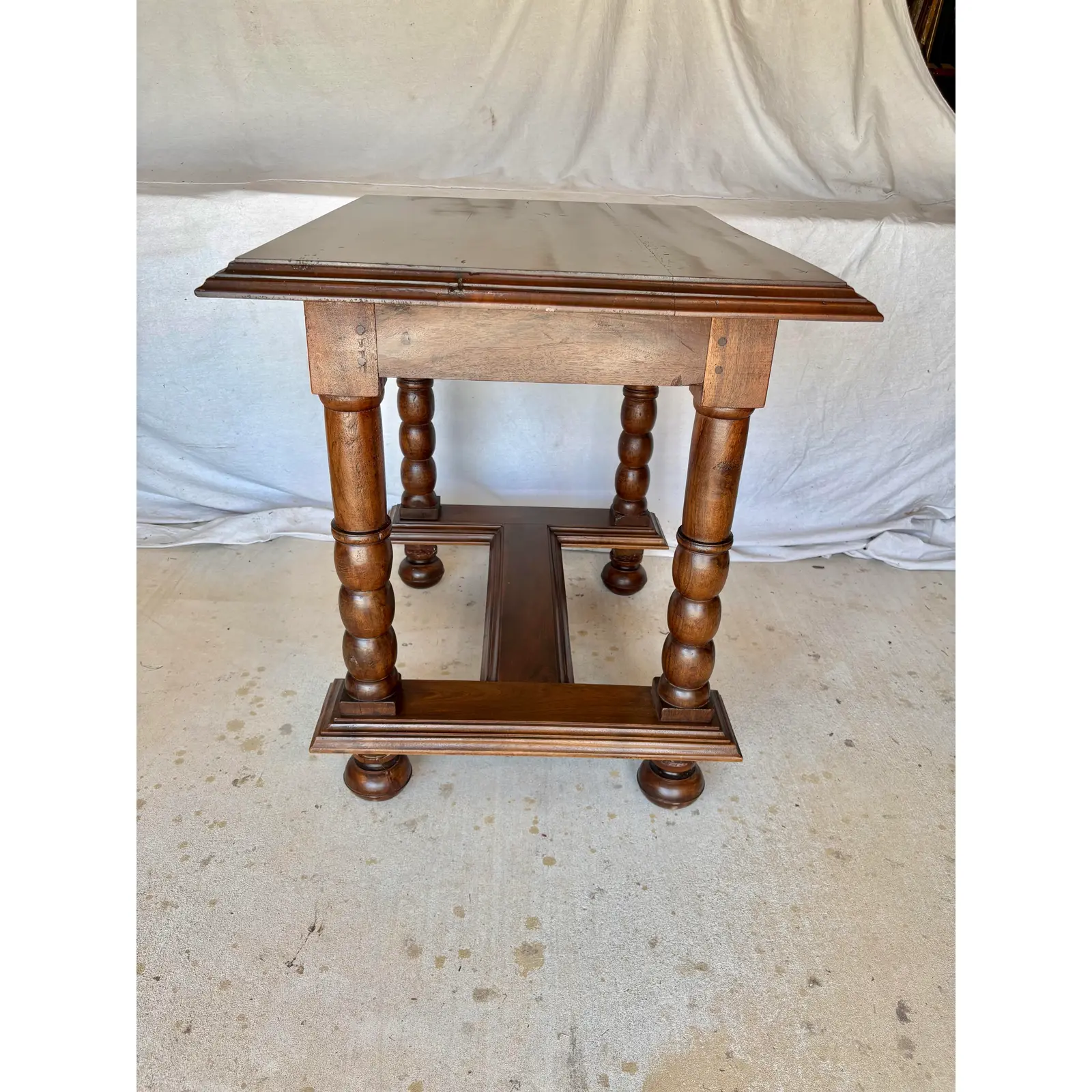 19th Century French Walnut Side Table - Image 12