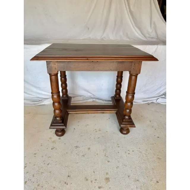 19th Century French Walnut Side Table - Image 14