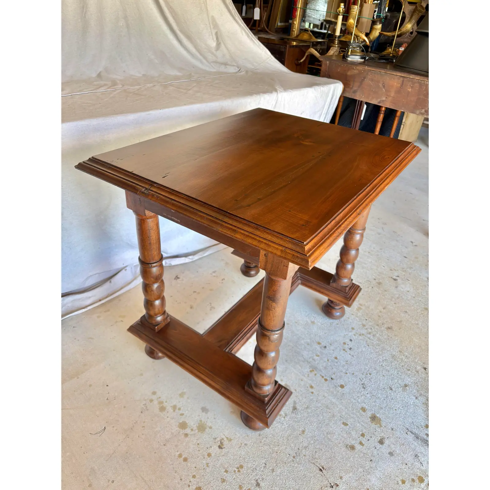 19th Century French Walnut Side Table - Image 3