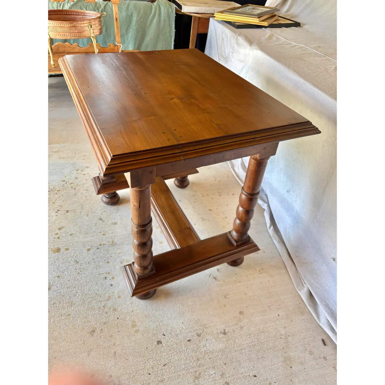 19th Century French Walnut Side Table - Image 4