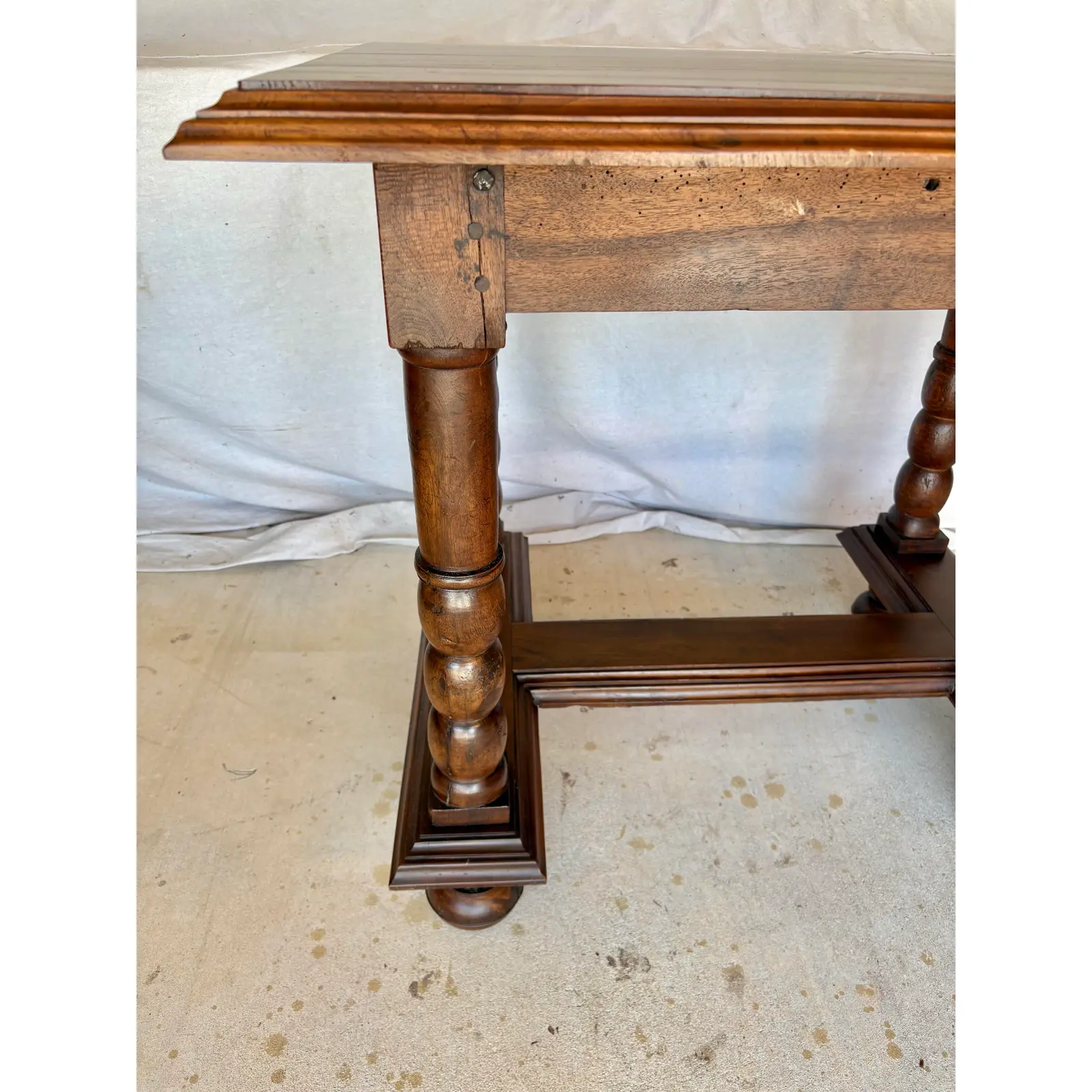 19th Century French Walnut Side Table - Image 6
