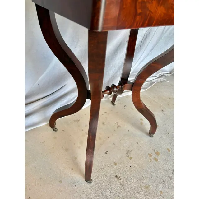 19th Century French Walnut Writing Work Table - Image 14