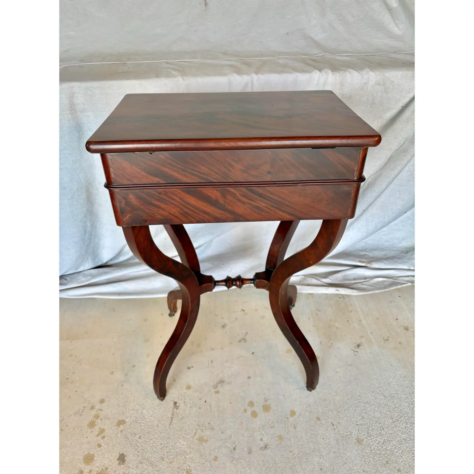 19th Century French Walnut Writing Work Table - Image 8