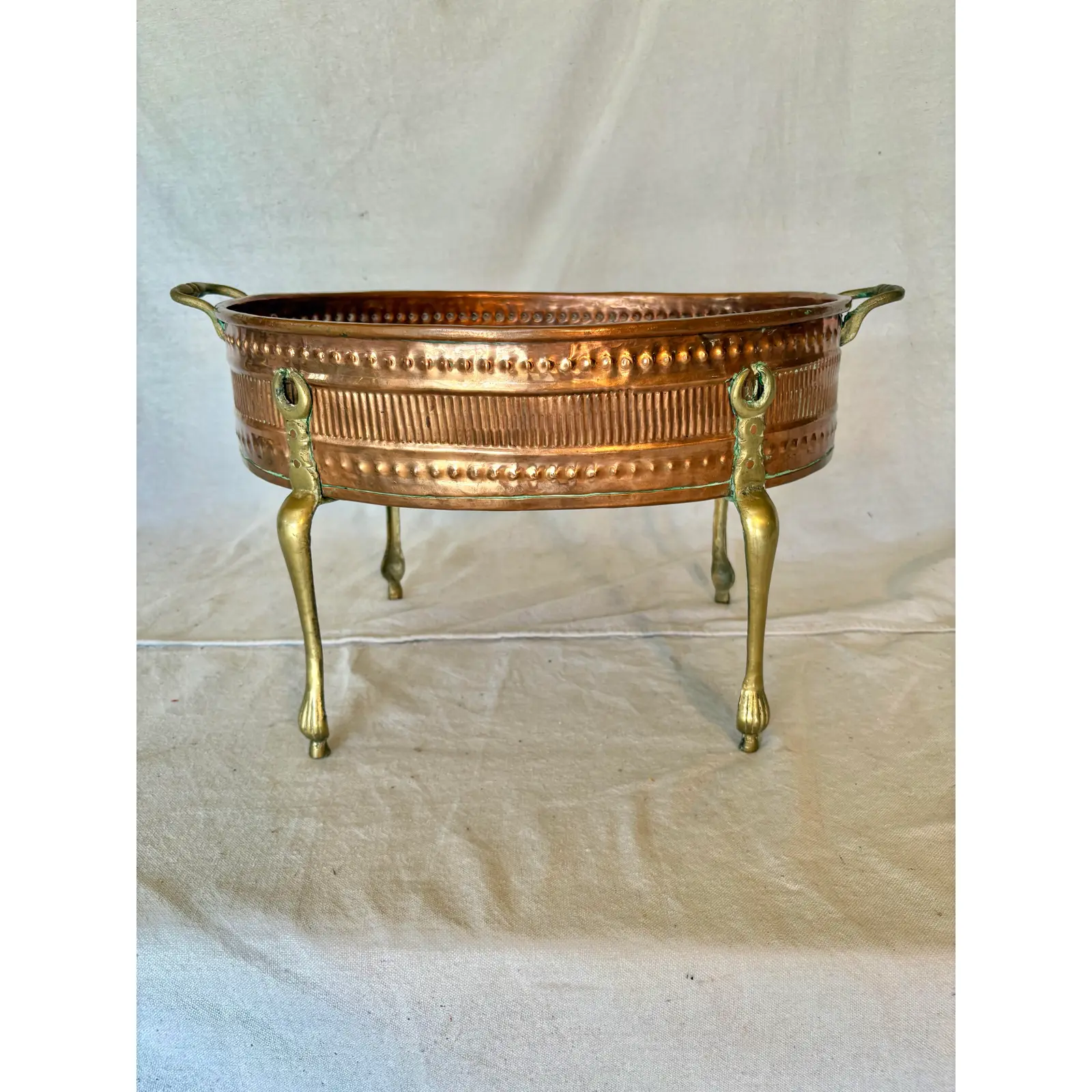 Early 20th Century French Copper and Brass Jardiniere - Image 3
