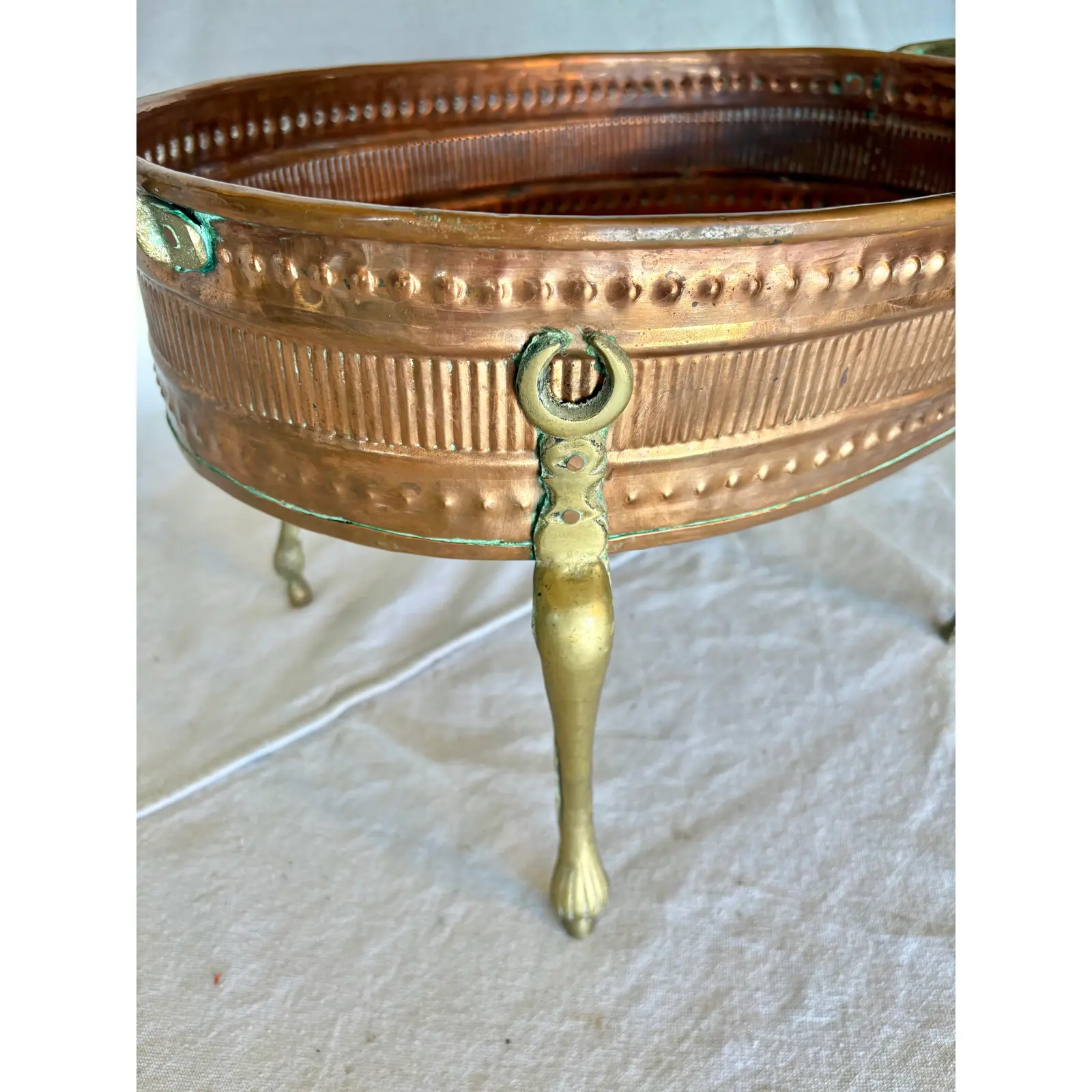 Early 20th Century French Copper and Brass Jardiniere - Image 6