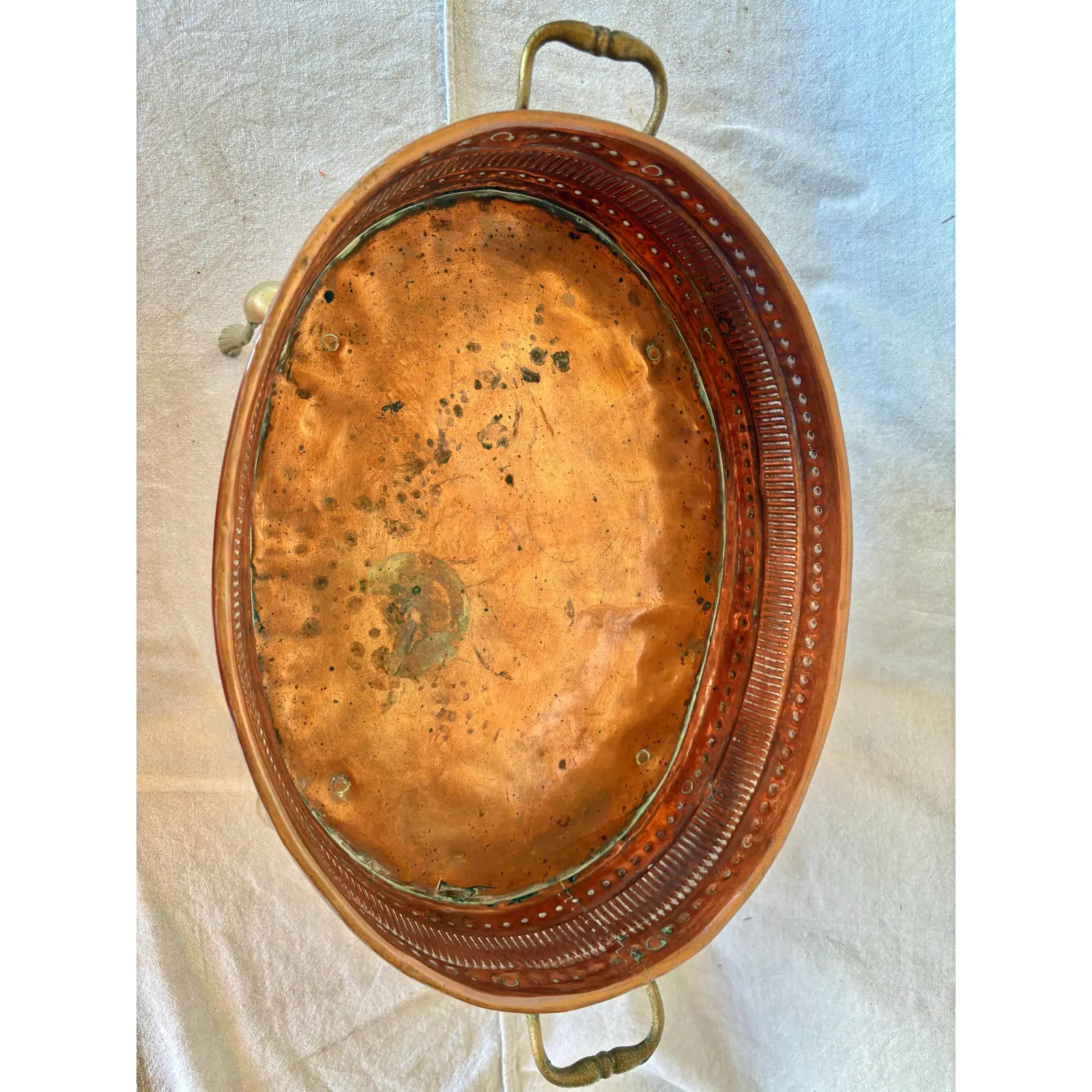 Early 20th Century French Copper and Brass Jardiniere - Image 8