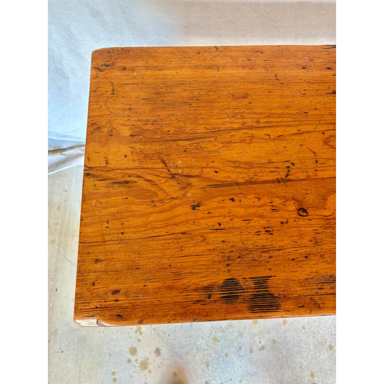 19th Century English Pine Federal Style Side Table - Image 7