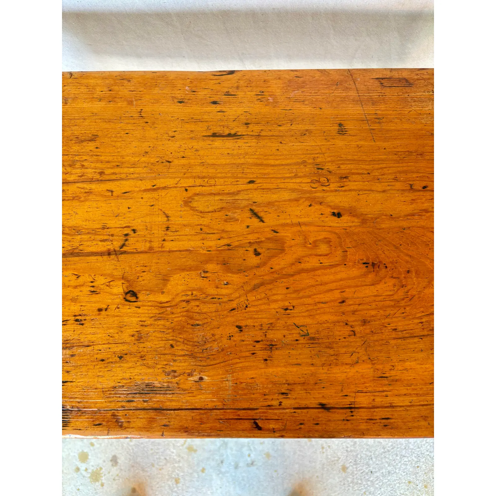 19th Century English Pine Federal Style Side Table - Image 8