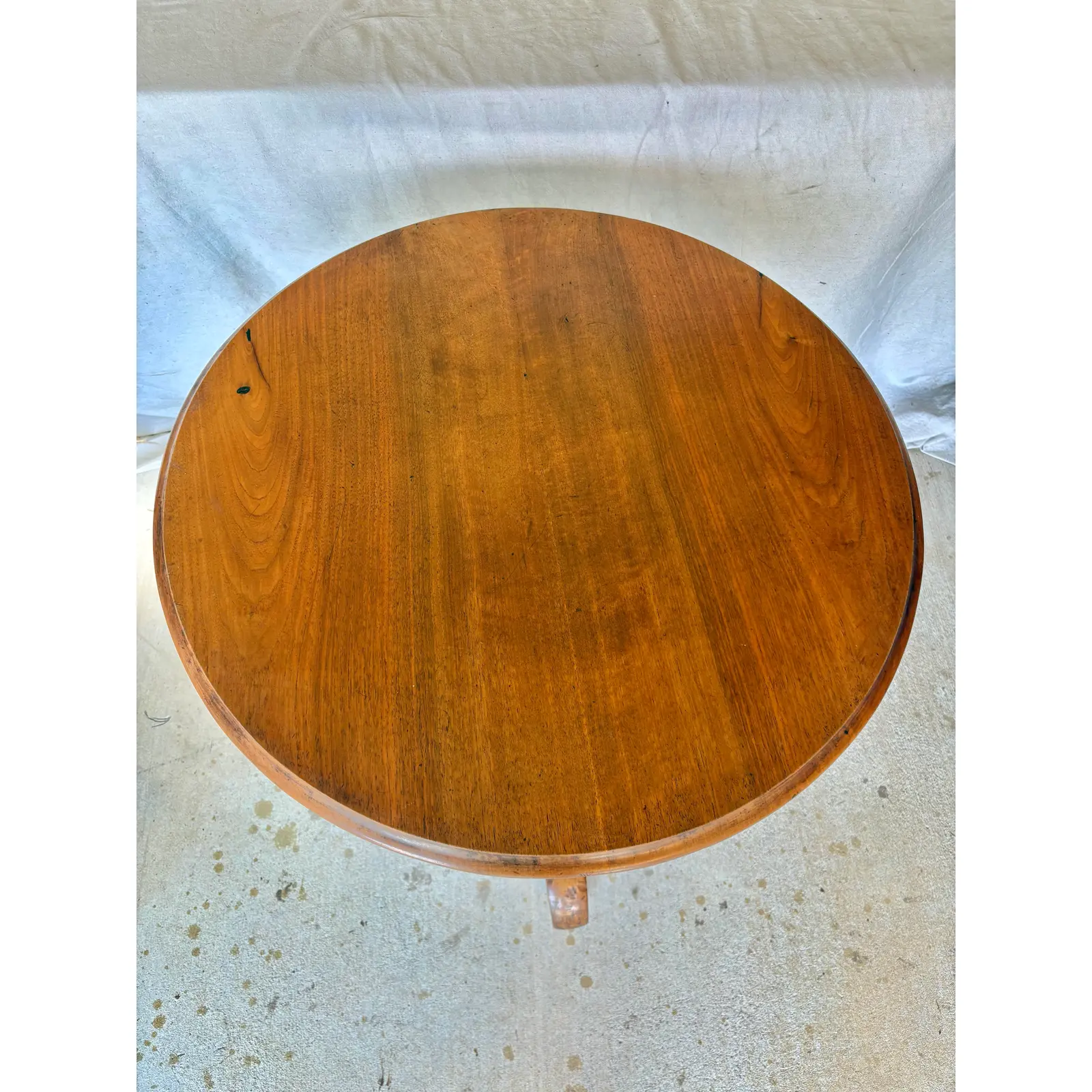 19th Century French Walnut Louis Philippe Pedestal Table - Image 7