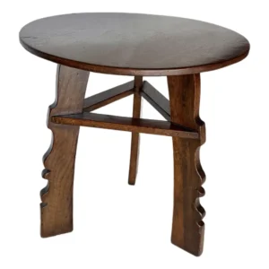 20th Century English Oak Tavern Cricket Table