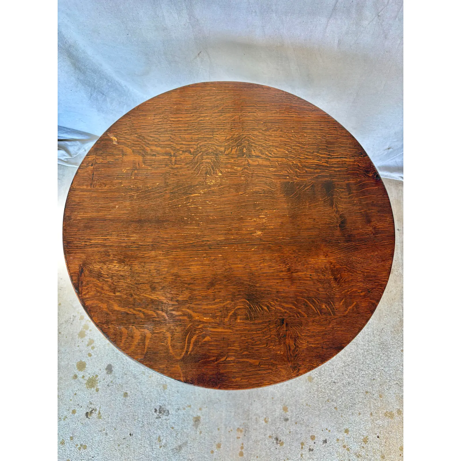 20th Century English Oak Tavern Cricket Table - Image 6