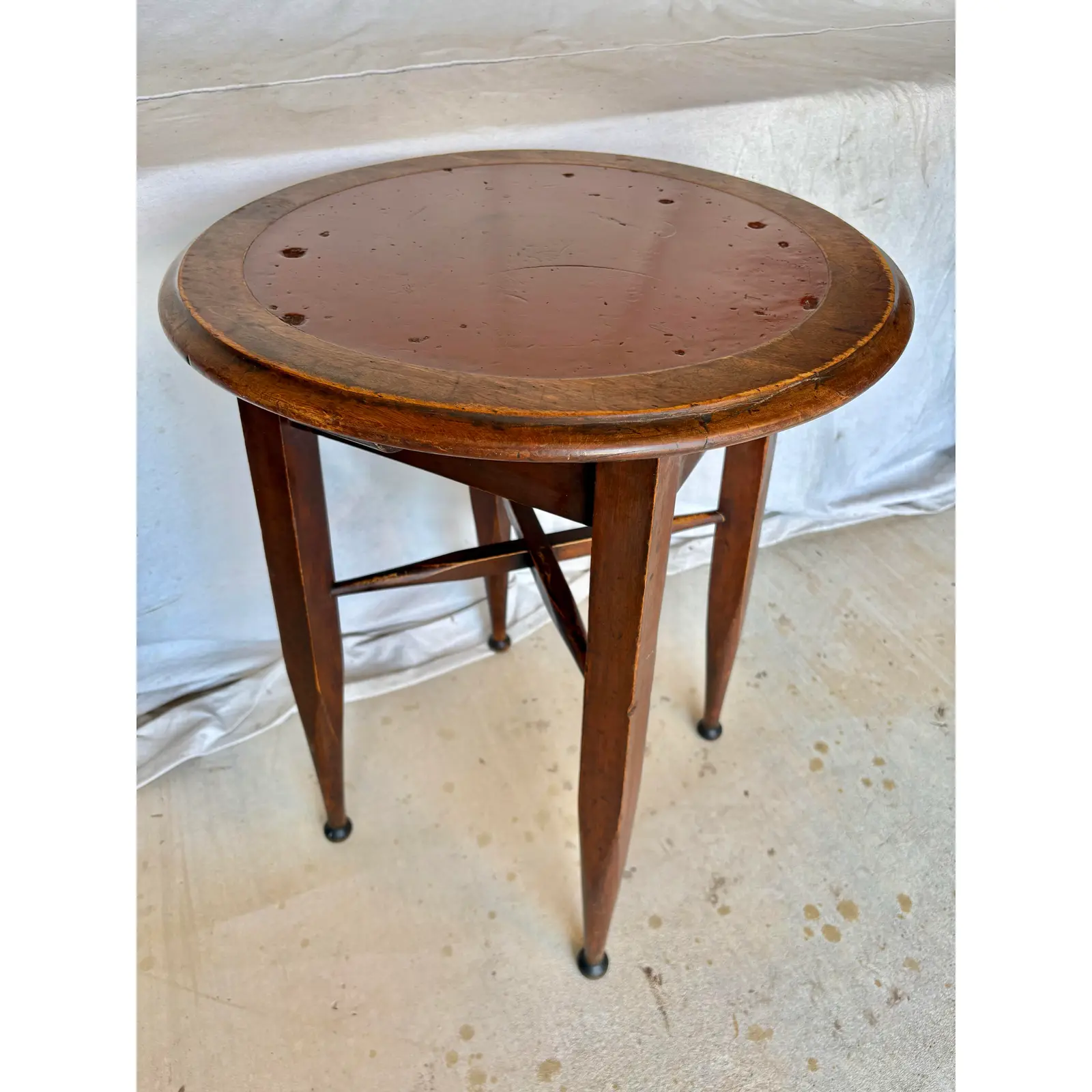 20th Century English Oak Tavern Side Table - Image 13