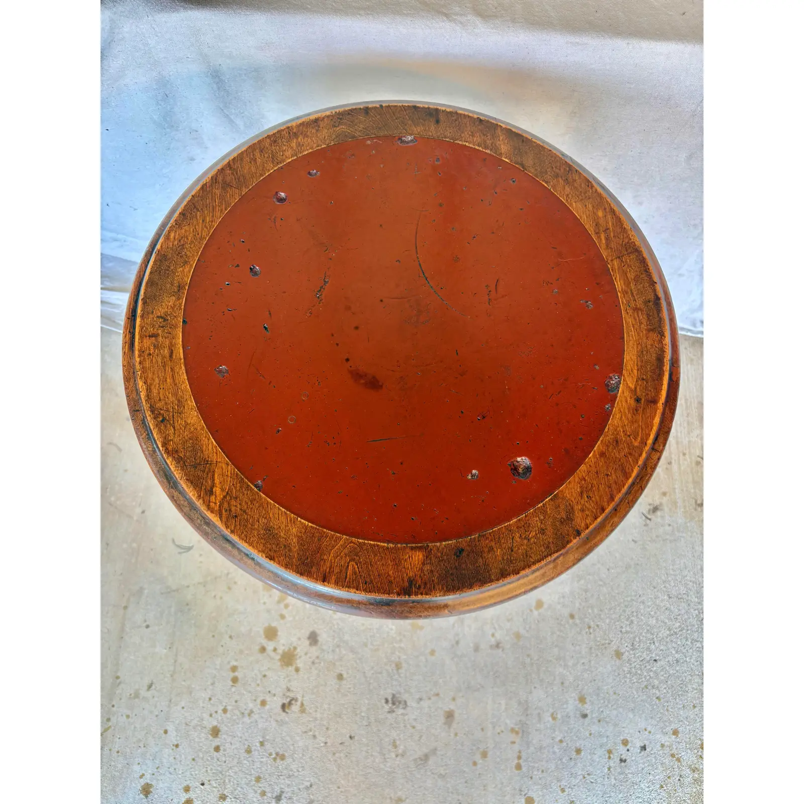 20th Century English Oak Tavern Side Table - Image 7